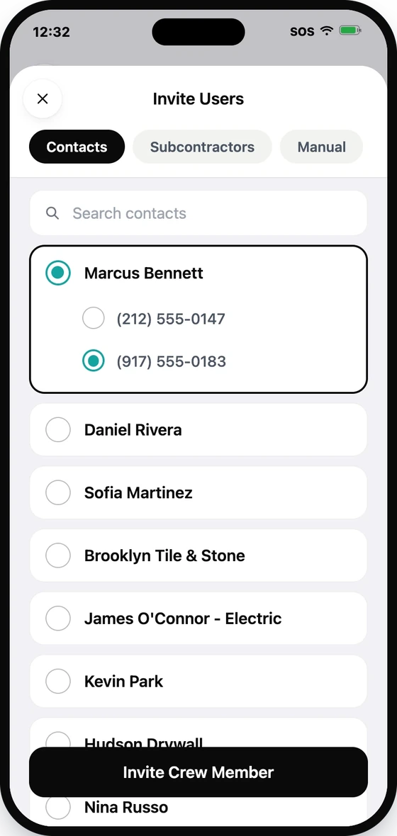 Pick who gets the link