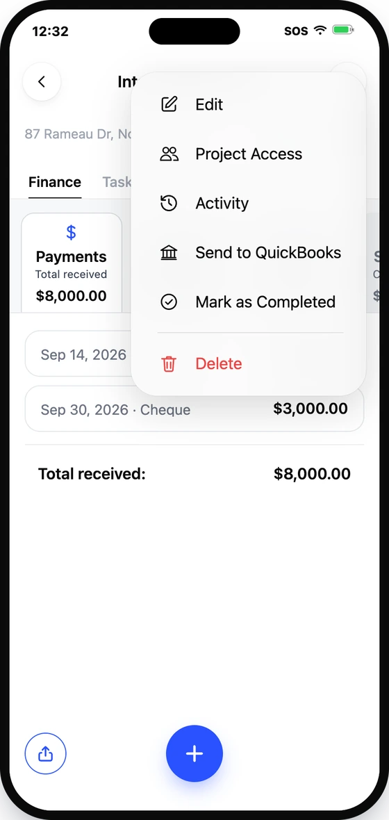 Open the menu → Project Access